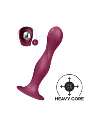 Gode ventouse silicone rouge Double Ball-R Satisfyer - CC597842
